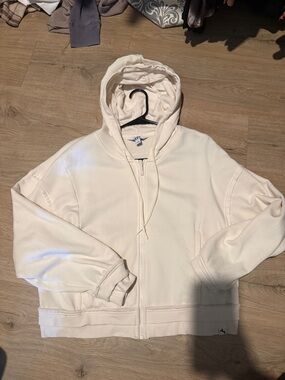 Women's French Terry Full Zip Hoodie
Sweatshirt - JoyLab Cream